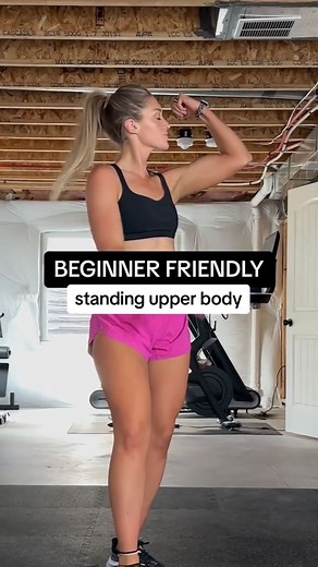 Dumbbell Workouts For Women on Instagram: "Standing upper body dumbbell workout (great for beginners!!) ⬇️ All these moves came straight from inside my @movementwithjulie weekly workout plan 📲 Dumbbell workouts are not only crazy convenient, especially as we’re in the busier months, but they’re just as effective as gym workouts if you’re doing them right and can truly be done just about anywhere anytime!! You don’t need fancy machines and contraptions to get a killer workout in!! If you’