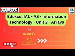 Edexcel IAL - AS - Information Technology - Unit 2 - Arrays