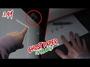 DO NOT PLAY THE GHOST PAPER CHALLENGE AT 3 AM! (SAW A DEMON) (GONE WRONG)