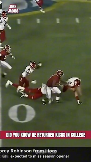 Josh Jacobs 77-Yard Kick Return TD! 😤