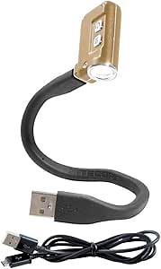 NITECORE TINI 380 Lumens USB Rechargeable Keychain Flashlight with NITECORE USB Charging Cable Stand and Lumen Tactical Charging Cable (Gold)