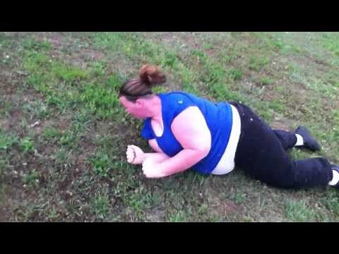 Fat Girl Rolling Down A Hill