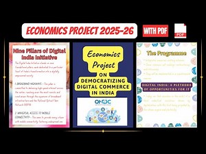 Economics Project Class 12th || Project on Demonetization Digital Commerce In India (ONGC)