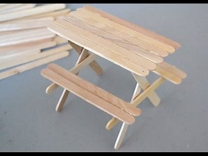 How to Make a Popsicle Stick Picnic Table