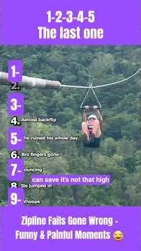 Zipline Fails Gone Wrong – Funny & Painful Moments 😂 #fyp #shorts #viral #viralshorts #ranking