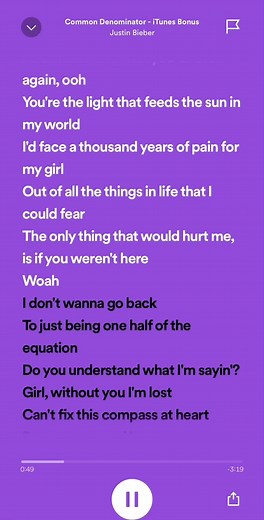 Common Denominator Song Remix | Lyrics Video | Justin Bieber