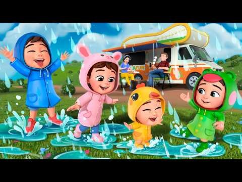Rain Rain Go Away Camping Song | Lalafun Nursery Rhymes