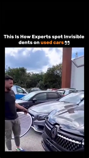 TechnoMentor.AI on Instagram: "Invisible dents on used cars can fool even the most observant eyes—and that’s why automotive professionals use brilliant solutions to detect them. Reflection boards, aligned with parallel lines, expose even the slightest surface distortions that go unnoticed by casual inspection. If the pattern bends, there’s a hidden imperfection waiting to be fixed. This advanced method is crucial for detailers and inspectors; it ensures every car is perfectly aligned and thoroug