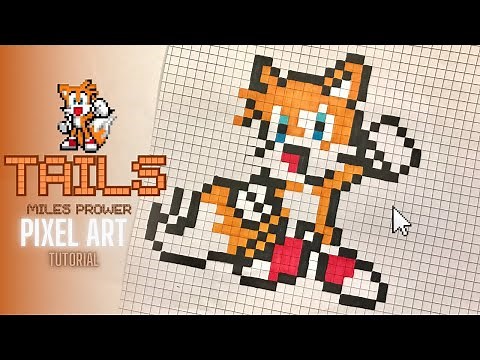 Pixel Art Tutorial: Drawing TAILS Step by Step