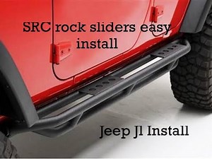 Jeep JL Smittybilt src rock sliders install(super easy)