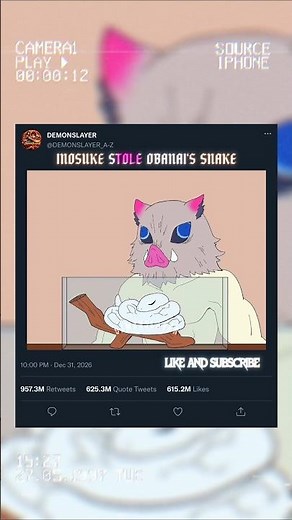 INOSUKE STOLE OBANAI'S SNAKE 😁