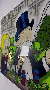 Creando arte exclusivo con dólares reales