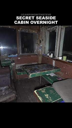 Part 6 - Secret Seaside Cabin Overnight I was lucky enough to hear about this secret cabin from Way of the Roads, you can check out their Channel here: @wayoftheroads It took a total of 8 hours of driving, much of it on remote mountain logging roads, then a final hike out to the most remote secret cabin I've ever seen. It was a cozy night with a wood stove, waves crashing on the beach and some delicious food. • Follow me on YouTube! youtube.com/@campingwithsteve • Link in bio #campingwithsteve #