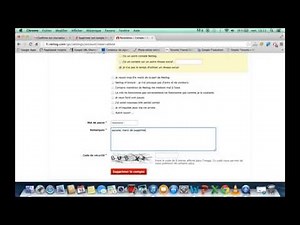 Supprimer un compte Netlog