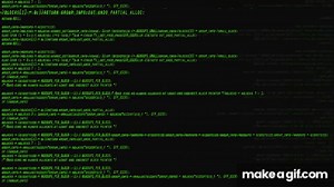 Green Hacker Screen Background Full HD 60 FPS 1 Hour on Make a GIF