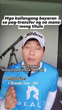 1M views · 18K reactions | 4 Major Fees that you need to pay to transfer your inherited properties, be it a land, house and lot or a condo #inheritedproperty #Fee #REQUIREMENTS #reelsviral #titletransfer #propertytransfer #house #land #house #lot #condo #condominium #title #romanjoeanoso #realscorporation #tax #property #estate #extrajudicialsettlement #Titulo #lote #computation #howto | REALS Corporation | Facebook