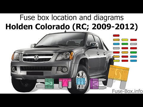 Fuse box location and diagrams: Holden Colorado (RC; 2009-2012)