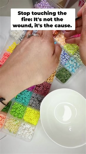 Touching fire is like ignoring pain's root cause. Mindfulness stops the cycle, starts the healing. Recognize it, release it. #Mindfulness #Healing #SelfCare #EmotionalWellness #PersonalGrowth