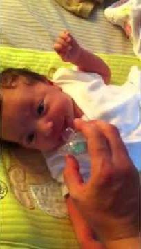 Newborn pacifier funniness