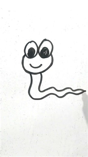 Cute snake drawing
