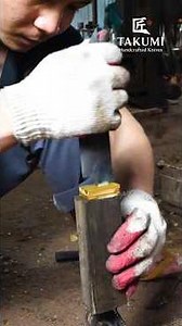 TAKUMI | Blacksmith Hot Couple Transforms Scrap Saw Blade into Razor-Sharp Gyuto Knife! part 2