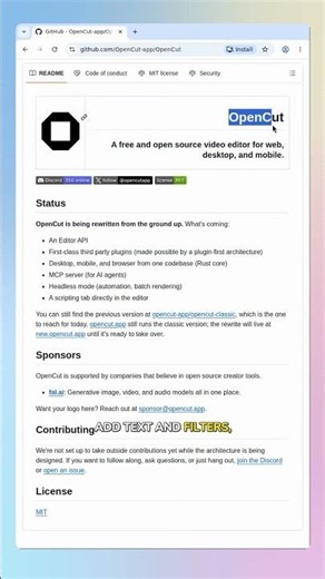 OpenCut — Free Open-Source CapCut Alternative for Shorts