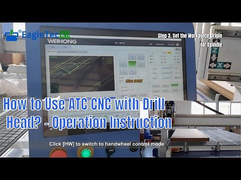 How To Use an Automatic Tool Changer (ATC) CNC Router with Drilling Block? -Operation Instruction