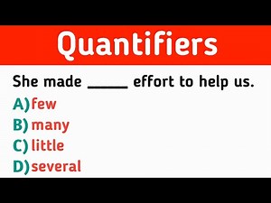 English Quantifiers Quiz: Test Your Grammar Skills | Much, Many, Few, Little