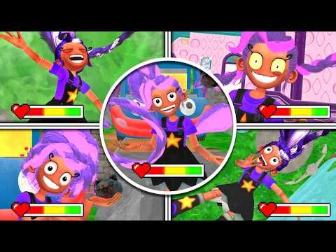 Poppy Playtime Chapter 5 - All Lily Lovebraids With HEALTHBARS Scenes in Bright Mode