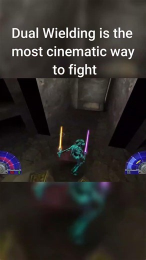 Jedi Academy cinematic double take down #starwars #gaming
