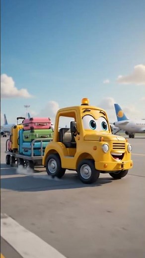 The Airport Adventure ✈️ | Airplanes, Baggage Trucks & Family Vacation Song for Kids 🚀🎵
