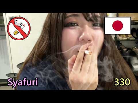 Eye-catching and Super cute Japanese Smoking Woman, Syafuri. 330