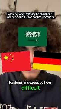 Ranking languages by how difficult pronunciation is for English speakers