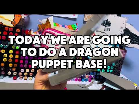 tutorial for making the base of a dragon puppet!