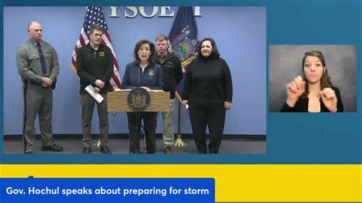 Gov. Hochul gave an update on how the state is responding to the winter storm. She has activated the National Guard in downstate New York and banned long combination tandem vehicles from state roads. https://www.whec.com/top-news/watch-live-gov-hochul-speaks-about-states-response-to-winter-storm/ | WHEC TV