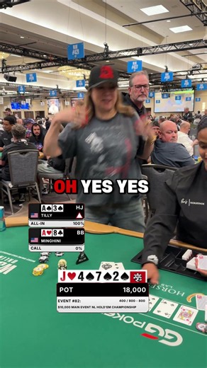 Jennifer Tilly Needs Spades to Stay Alive! #poker #wsop #shorts