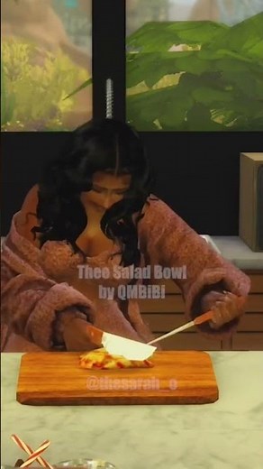 It’s a Chicken Salad TikTok | QMBiBi Sims 4 Realistic Food Mod - Thee Salad Bowl | The Sarah O.