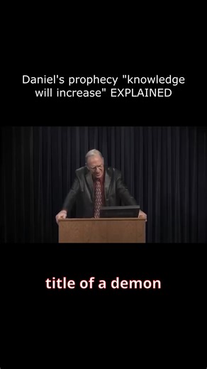 Daniel's prophecy "knowledge will increase" EXPLAINED (Chuck Missler) | Eyes Like Fire Ministry | Facebook