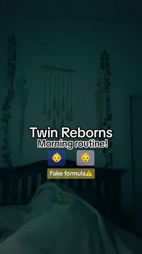 Morning routine of twin reborns!FAKE FORMULA⚠️ #xlittlefoxynurseryx #reborns #reborns #rebornmom ##reborndoll #fakebaby #reborntherapy #therapydoll #artdoll #rebornsoftiktok #rebornnursery #morningroutine #rebornroutine #twinreborns #reborntwins #reborntwina #reborntwinb #babyindi🤍 #babyiris🤍