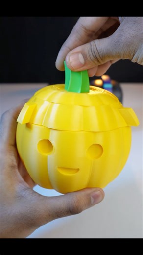 Halloween Pumpkin Container 3D Printed 🎃