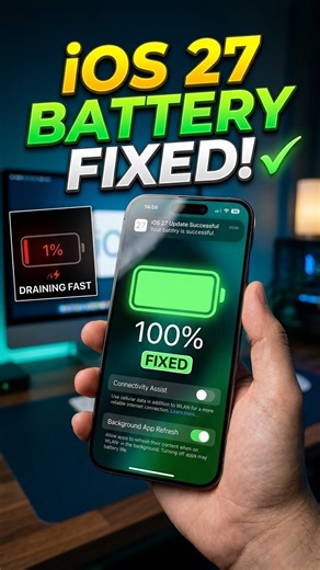 How to Fix iPhone Battery Draining Fast After iOS 27 Update
