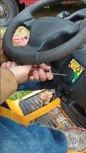 How To Start A RIDING LAWN MOWER Without KEY #redneck #lawnmower #cubcadet