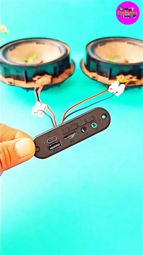 How to make MP3 module Bluetooth dual speaker#Bluetooth#experiment
