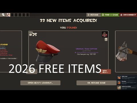 (2026) How to get Free Items In TF2 - Team Fortress 2