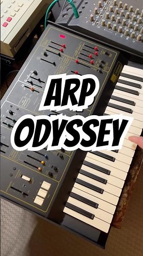 Arp Odyssey to tape to sampler to MPC2000. #arpodyssey #taperecorder #mp2000 #analogsynth #synth