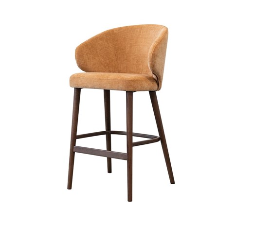 Fabric Counter Height Bar Stool With Back: Elegant Kitchen Island Seating for Dining Room - Etsy