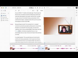 Changing a word with Overdub in Descript