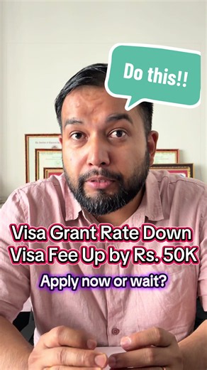 Australia student visa application fee just went up by almost Rs. 50,000! Watch till the end to know that tip and share it. #visasuccess #studyinaustralia #studywithme #studytok #fypシ゚viral