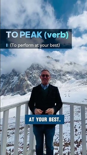 English Word: Peak – Meaning & Use #Shorts