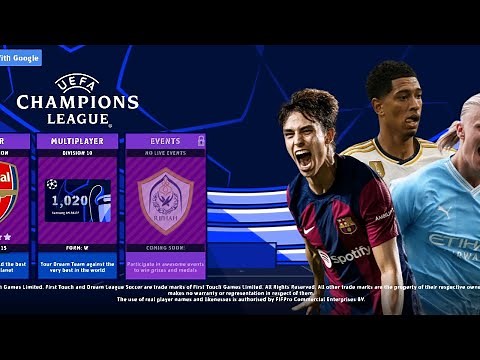 DLS 19 MOD UEFA Champions League 23/24 (APK+OBB+DATA) 350 MB Best Graphics.